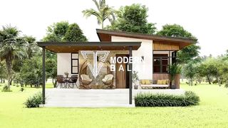 Simple House Design 3-Bedroom Small Farmhouse Idea _ 108 sqm