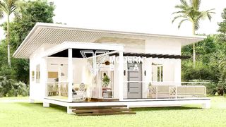 Simple House Design 3-Bedroom Small Farmhouse Idea _ 108 sqm but elegant