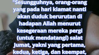 Kiamat nanti,,shap kita tergantung cepat kita ke masjid