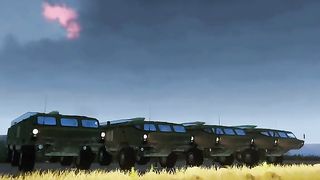 Israel destroying, Sarmat missile Rusia fired at Israel