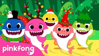 Christmas sharks||Christmas carols||pinkpong songs for children
