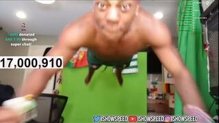 IShowSpeed everytime he has drop-kicked, dived or jumped into his setup