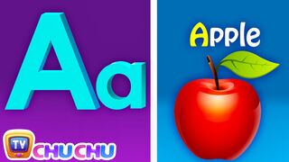 Phonics Song with TWO Words - A For Apple - ABC Alphabet Songs with Sounds for Children.