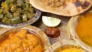 Jodhpur Brahmin Bhaiya ka Desi Satvik Rajasthani Khana Thali Rs. 100_- Only #jodhpurfood #shorts
