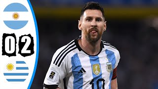 ملخص مباراة الارجنتين واوروجواي 0-2 - سقوط الارجنتين وغضب ميسي ????????