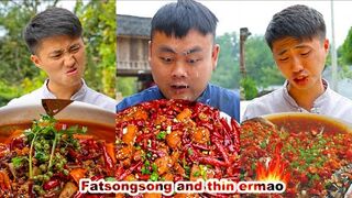 cooking - pork belly - mukbangs - food mukbang - seafood - fatsongsong and thinermao - mukbang