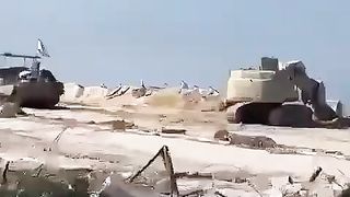 Israel War | Palestinians Encounter Israeli Flags Near Gaza Coast | RCF