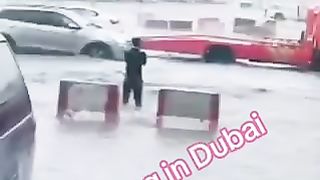 Heavy rain in Dubai | enjoying in the rain