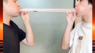Two boys play this funny game!????????