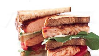 Grilled Salmon Sandwiches