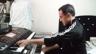 Performance of the song "Happy Birthday" by Amir Hossein Alborz