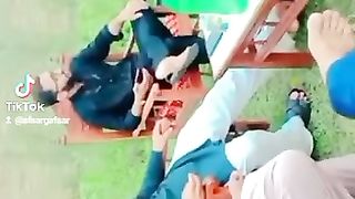 Enjoy party with friends