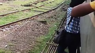 Jumping off running train