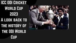 ICC ODI Cricket World Cup 2023 A look back to the history of the ODI World Cup