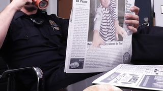 This thief stole a donut from a cop!