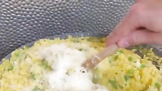 Babe veut des Arancini au safran & petit pois ???????????? - partie 2.