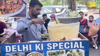 Delhi Famous Bhel Puri 60 Rs #shorts #streetfood