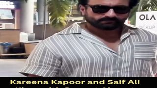 Kareena Kapoor and Saif Ali Khan with Sons at Airport #kareenakapoor #short #youtubeshort #shorts #trending #viral #shortvideo