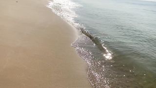 Beautiful view of see waves at manora beach karachi