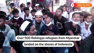 Hundreds of Rohingya refugees reach Indonesia by sea