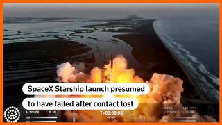 SpaceX Starship launch presumed failed