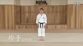 Performance of Chinte kata from Shotokan style karate