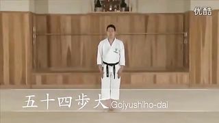Performance of Gojushiho Dai kata from Shotokan style karate