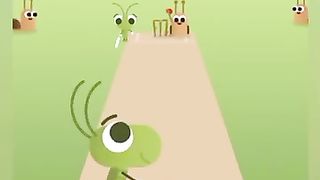 Google Doodle Cricket Game Play Scored 97 Runs 11 Sixes 11 Sixes with 6 Consecutive Sixes