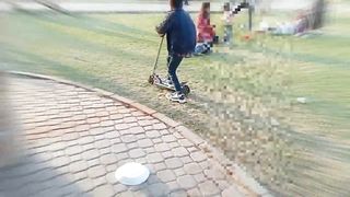 Playing ???? Football ⚽|| Riding Scooter ????