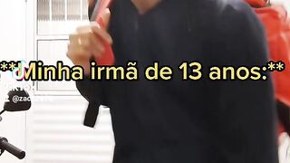 Eu chegando em casa depois de ter...