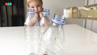 Baking soda and vinegar baloon experiment !