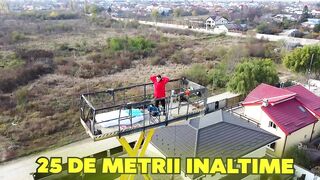 Crazy Romanian Stays at 25m in air with very funny challenges