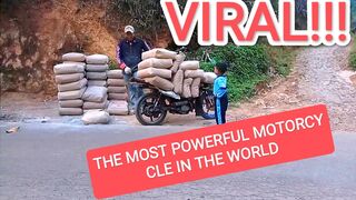 the strongest motorcycle in the world can carry 6 quintals of cement