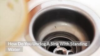 How to unclog a sink that has water in it (Immediate guaranteed)