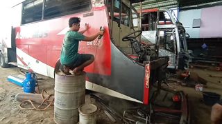 ROMBAK JAHAT DEWI SRI ASRI !! MODIF BUS KUNO AGRA MAS HD MENJADI BUS TERBARU JETBUS3 VOYAGER #part 1