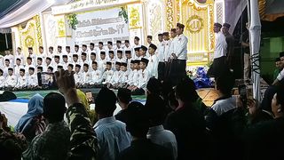 Acara ahirusanah dipondok pesantren Robin Lampung tengah
