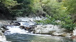 relaxing sound of flowing water