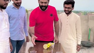 Bottle flip for pizza challenge  || Ashar Loona || Ateeq Chaudhry