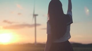 Sunset dan girls beautiful