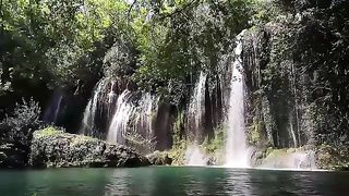 Five minutes to calm-scenic waterfall