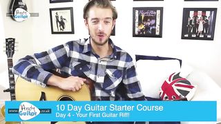 Guitar Lesson 4 - Your First Riff! [10 Day Guitar Starter Course]