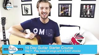 Guitar Lesson 7 - Easy Songs with 4 Chords