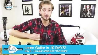 Guitar Lesson 8 - G Major Scale & NEW Song! [10 DAY Guitar Course]