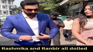 Rashmika and Ranbir all dolled up for a shoot! #rashmikamandanna #short #shorts #trending #viral #bollywood #viralshorts