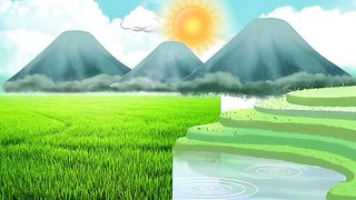 background pemandangan animasi