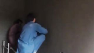 Plastering the wall