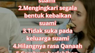 Ciri istri durhaka