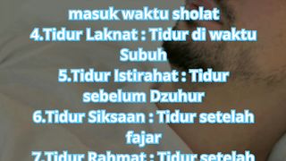 Jenis tidur