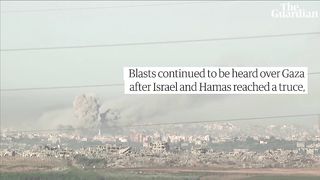 Blasts continue in Gaza after ceasefire deal agreed