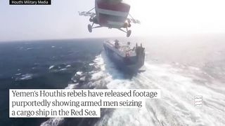 Yemen's Houthis release video of hijacked cargo ship